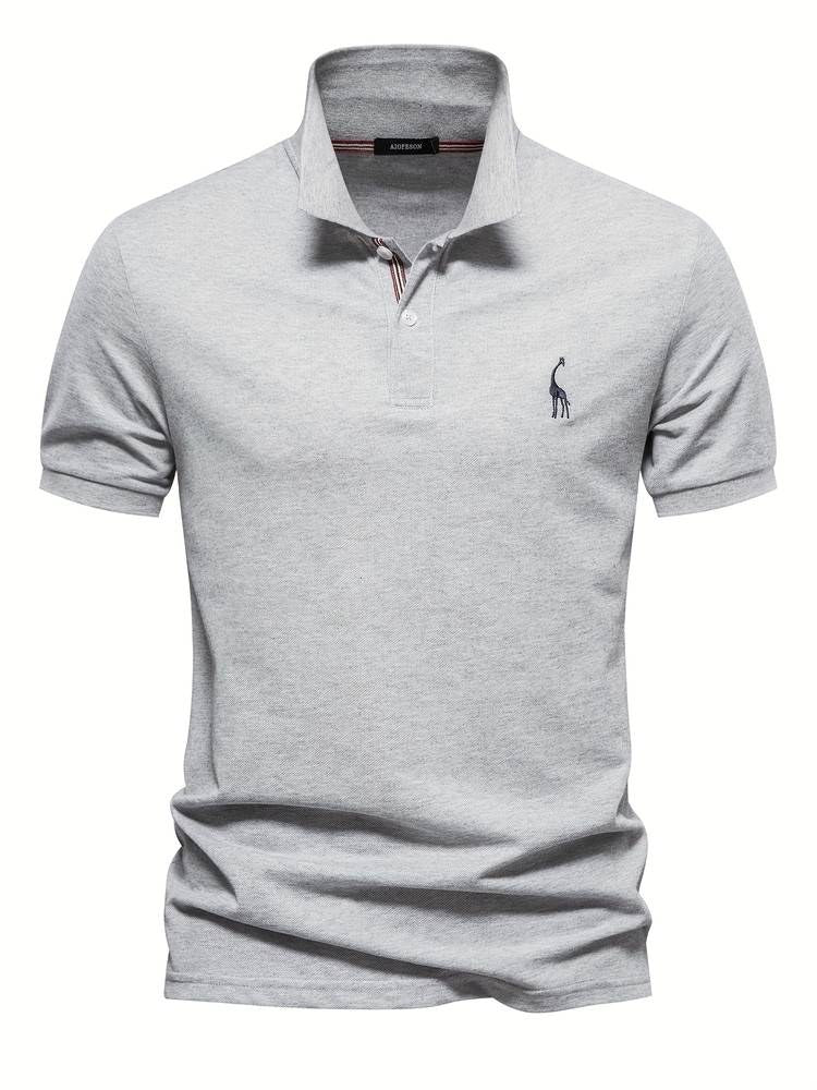 Matteo Casual Cotton Shirt in Grey