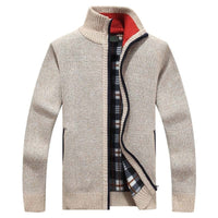 Matthias Knit Cardigan in Beige