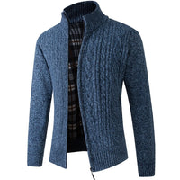 Matthias Knit Cardigan in Blue