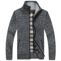 Matthias Knit Cardigan in Dark Grey