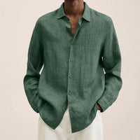 Matthias Linen Shirt in Green