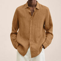Matthias Linen Shirt in Ingwer
