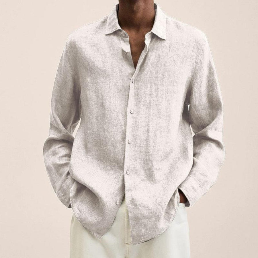 Matthias Linen Shirt in White