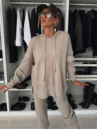 Maude Casual Joggers with Oversized in Khaki