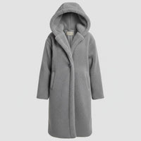 Maude Coat with Hood in Grey