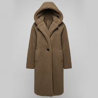 Maude Coat with Hood in Khaki