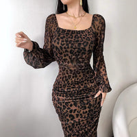 Maude Elegant Dress with Puff Sleeve