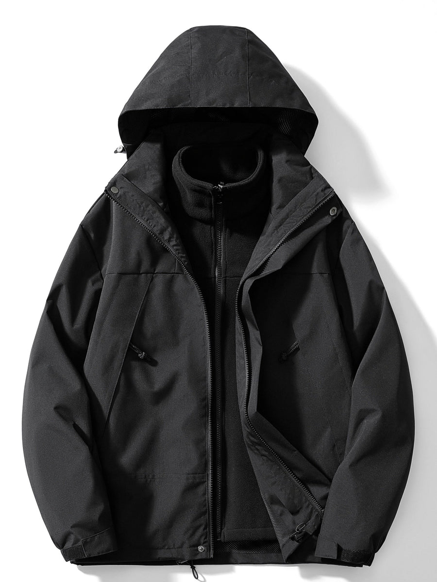 Maude Jacket with Hood in Black