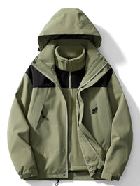 Maude Jacket with Hood in Green