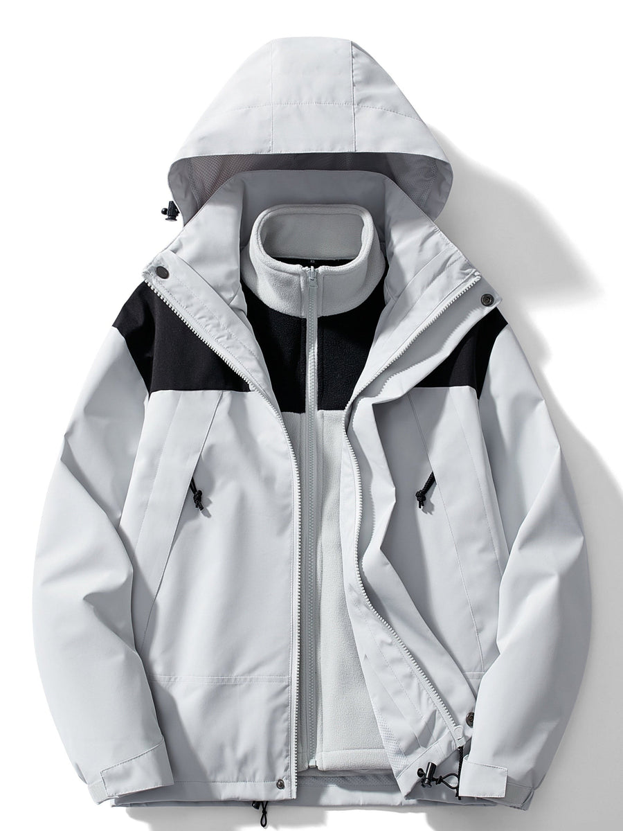 Maude Jacket with Hood in Grey
