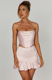 Giada Mini Skirt - Blush