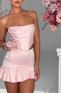 Giada Mini Skirt - Blush