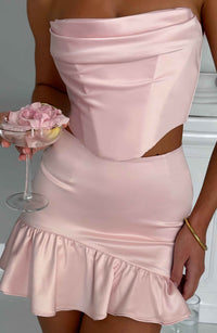 Giada Mini Skirt - Blush