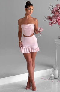 Giada Mini Skirt - Blush