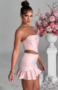 Giada Mini Skirt - Blush