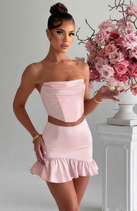 Giada Mini Skirt - Blush