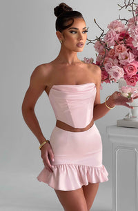 Giada Mini Skirt - Blush