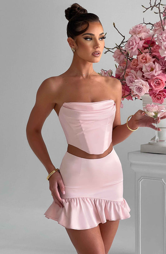 Giada Mini Skirt - Blush