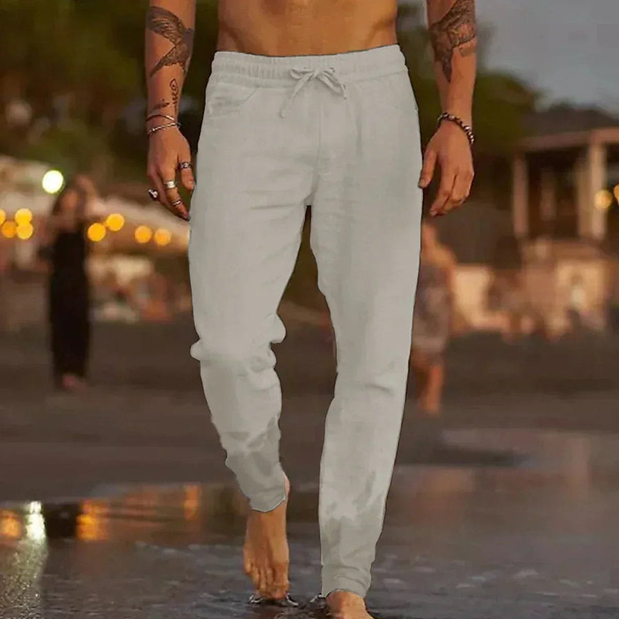 Maurice Casual Trousers in Light Grey