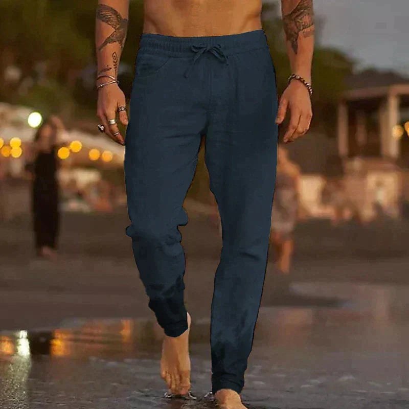 Maurice Casual Trousers in Navy