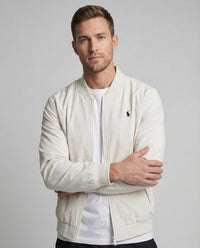 Maurice Lightweight Bomber Jacket with Stand Collar