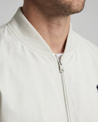Maurice Lightweight Bomber Jacket with Stand Collar