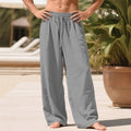 Maurice Lightweight Linen Trousers with Elastic Waist and Pockets