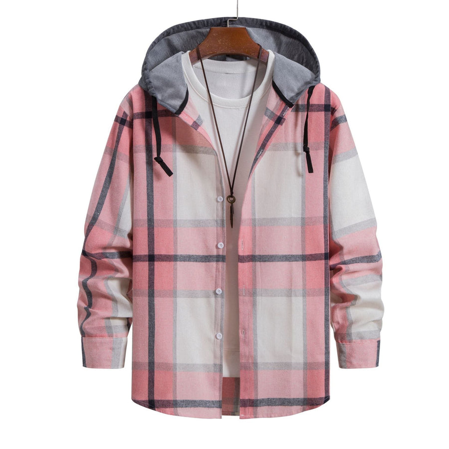 Maurits Casual Jacket with Checked in Red