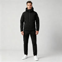 Maurits Jacket with Hood in Black