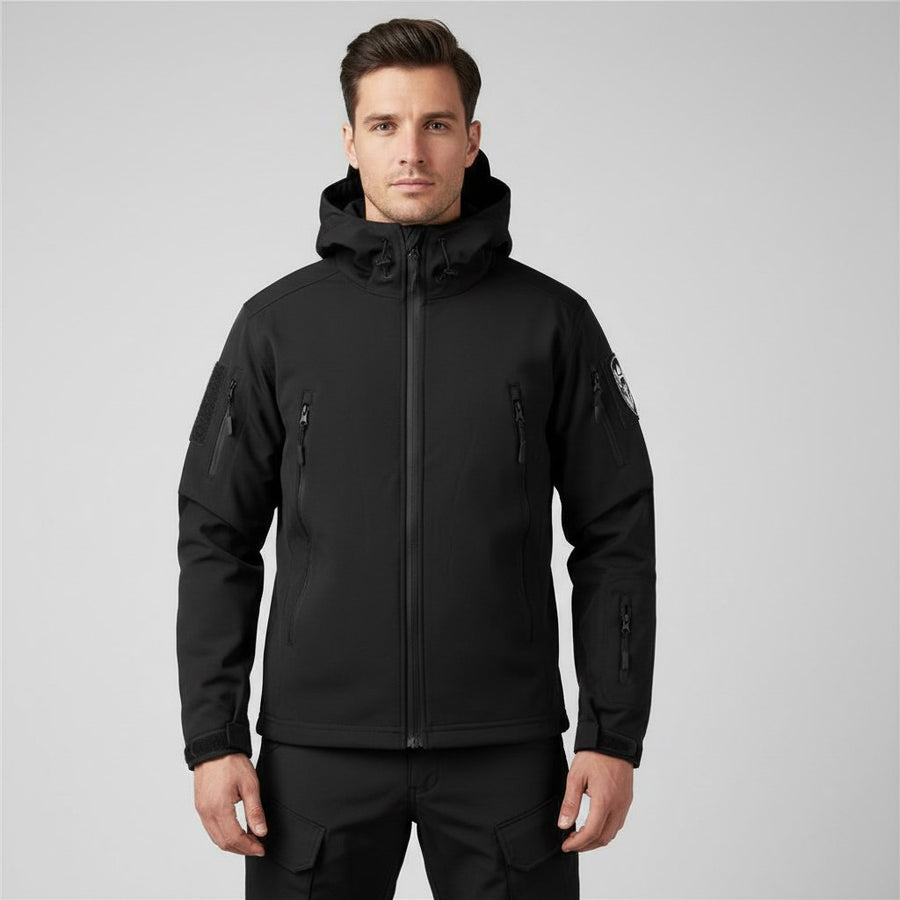 Maurits Jacket with Hood in Black