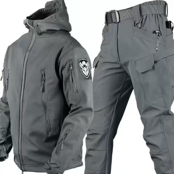 Maurits Jacket with Hood in Grey