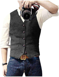 Maurits Vest in Black