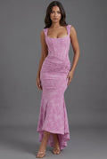 Lily | Maxi Dress Corset Bodice Ruched Waist Fishtail Hem