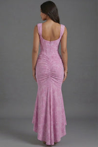 Lily | Maxi Dress Corset Bodice Ruched Waist Fishtail Hem