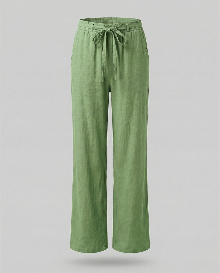 Maxine Comfortable Trousers in Gruen