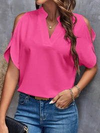 Maxine Elegant Blouse in Magenta