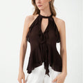Maxine Elegant Top with Ruffles