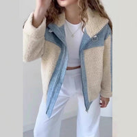 Maxine Jacket with Hood in Beige