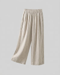 Maya Airy Linen Bag with Elastic Waist and Pockets in Linen