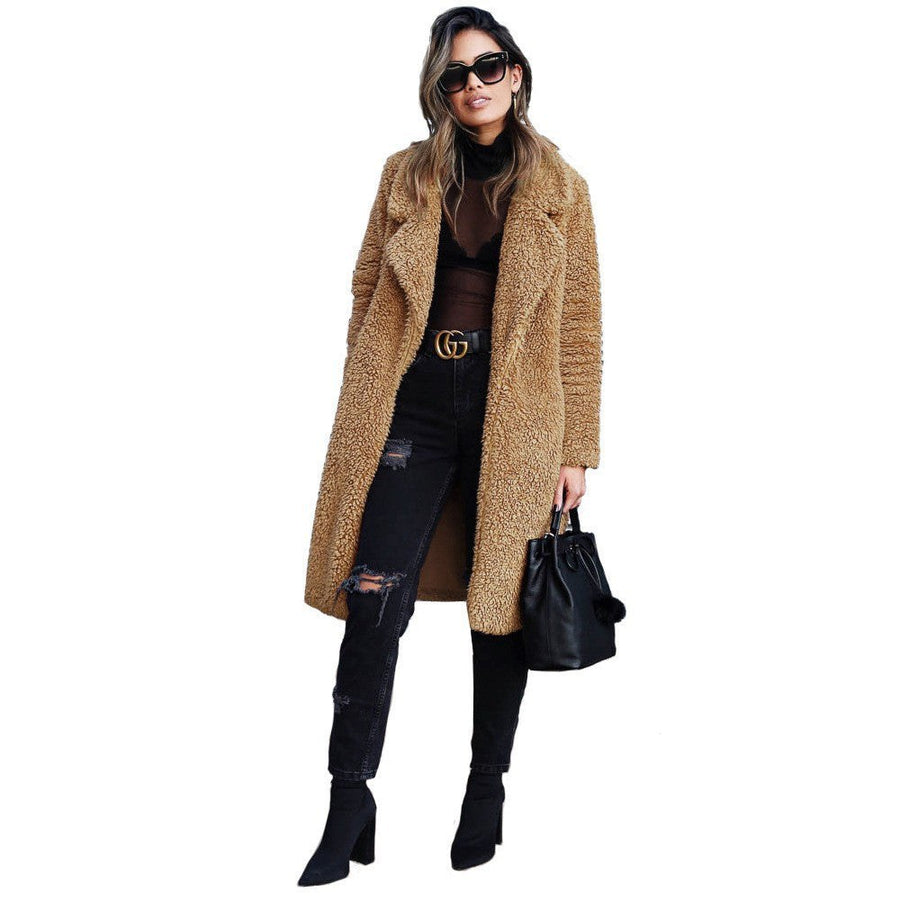 Maya Coat in Dark Brown