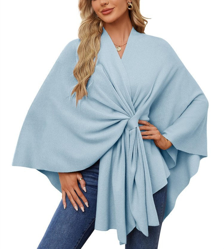 Maya Elegant Sweater in Light Blue