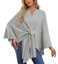 Maya Elegant Sweater in Light Grey