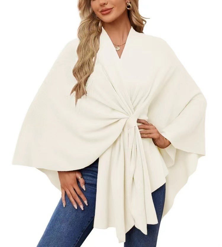 Maya Elegant Sweater in Milch White