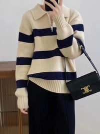 Maya Knit Sweater with V-Neck
