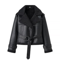 Maya Leather Jacket with Fitted