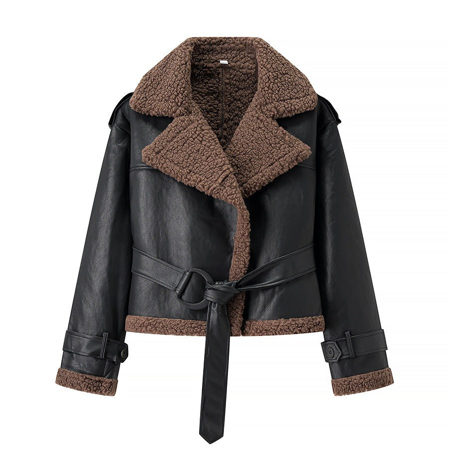 Maya Leather Jacket with Fitted