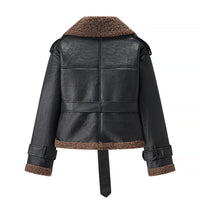 Maya Leather Jacket with Fitted
