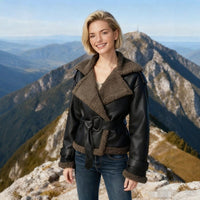 Maya Leather Jacket with Fitted