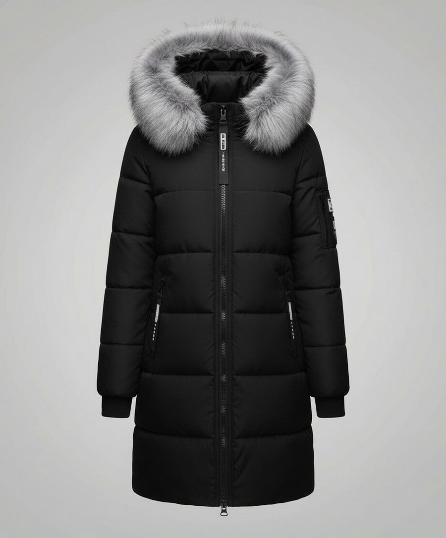 Maya Warm Coat in Black