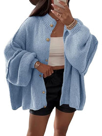 Mayla Knit Cardigan in Blue